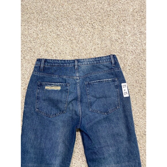 29 Buckle Vervet 90s Boyfriend High-Rise Exposed Button Fly Ripped Distressed - Picture 4 of 7